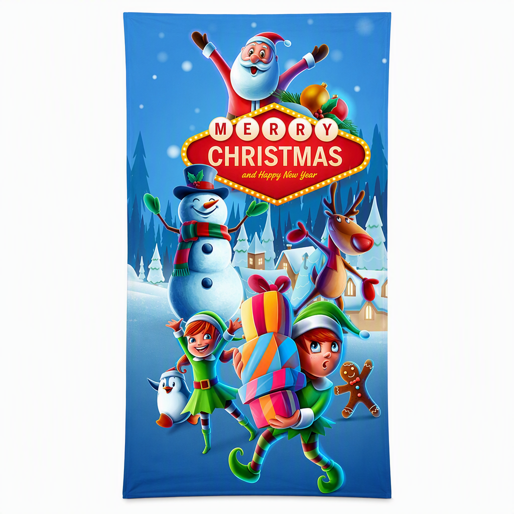 🎄 50% korting! Kerstdeurdecoratie – levendige thermische print, dik polyester & eenvoudig op te hangen. Transformeer je voordeur in feestelijke sfeer – 185×90 cm! ✨🚪