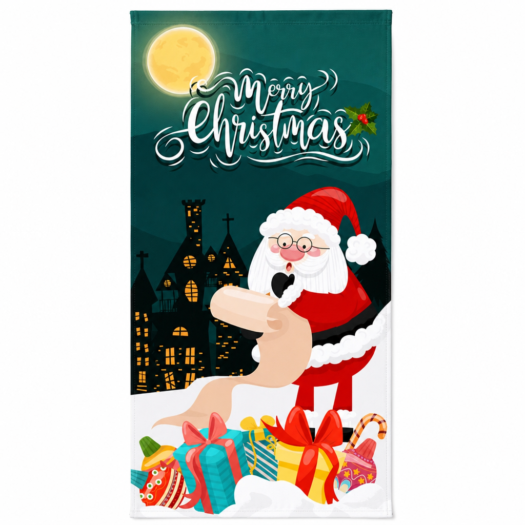 🎄 50% korting! Kerstdeurdecoratie – levendige thermische print, dik polyester & eenvoudig op te hangen. Transformeer je voordeur in feestelijke sfeer – 185×90 cm! ✨🚪