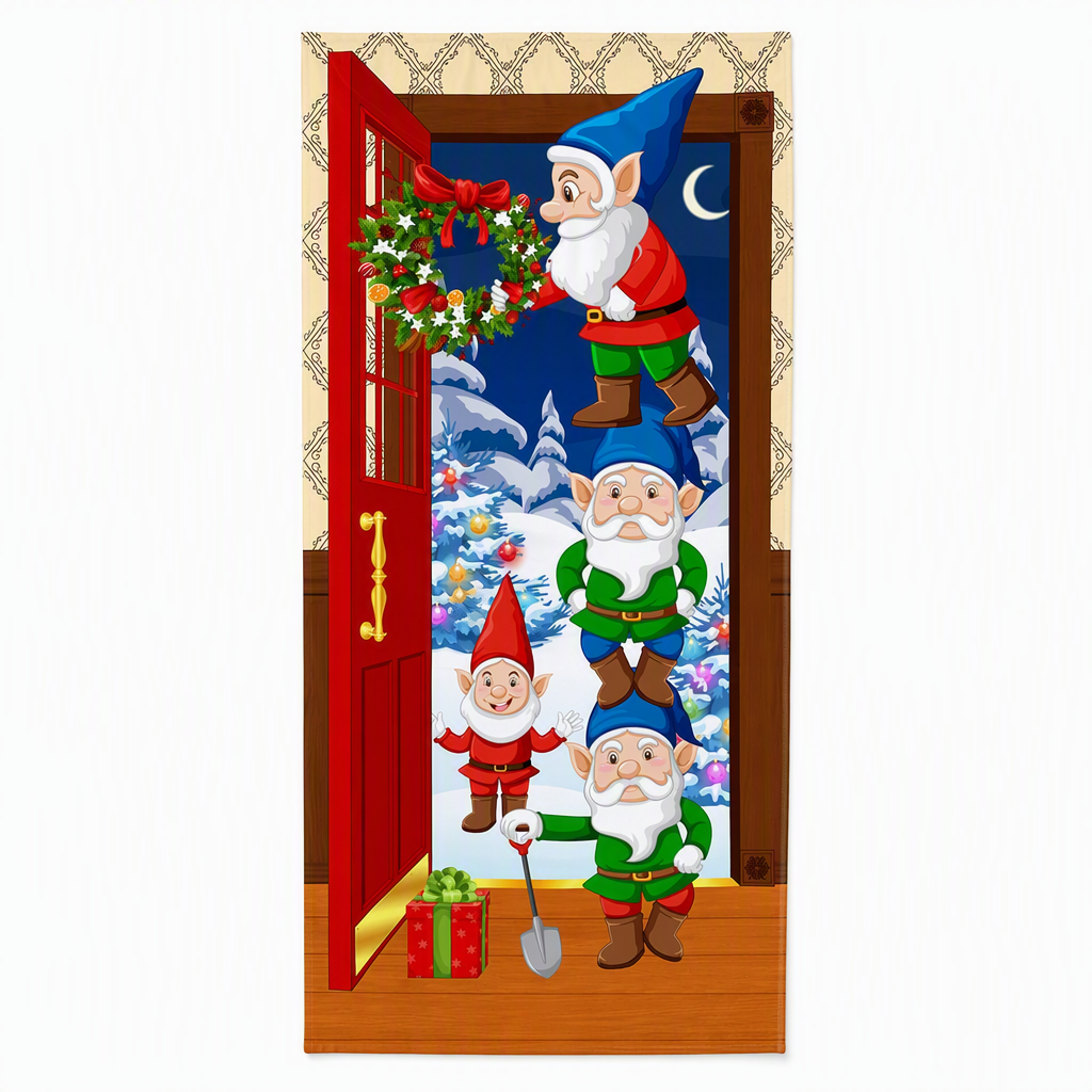 🎄 50% korting! Kerstdeurdecoratie – levendige thermische print, dik polyester & eenvoudig op te hangen. Transformeer je voordeur in feestelijke sfeer – 185×90 cm! ✨🚪