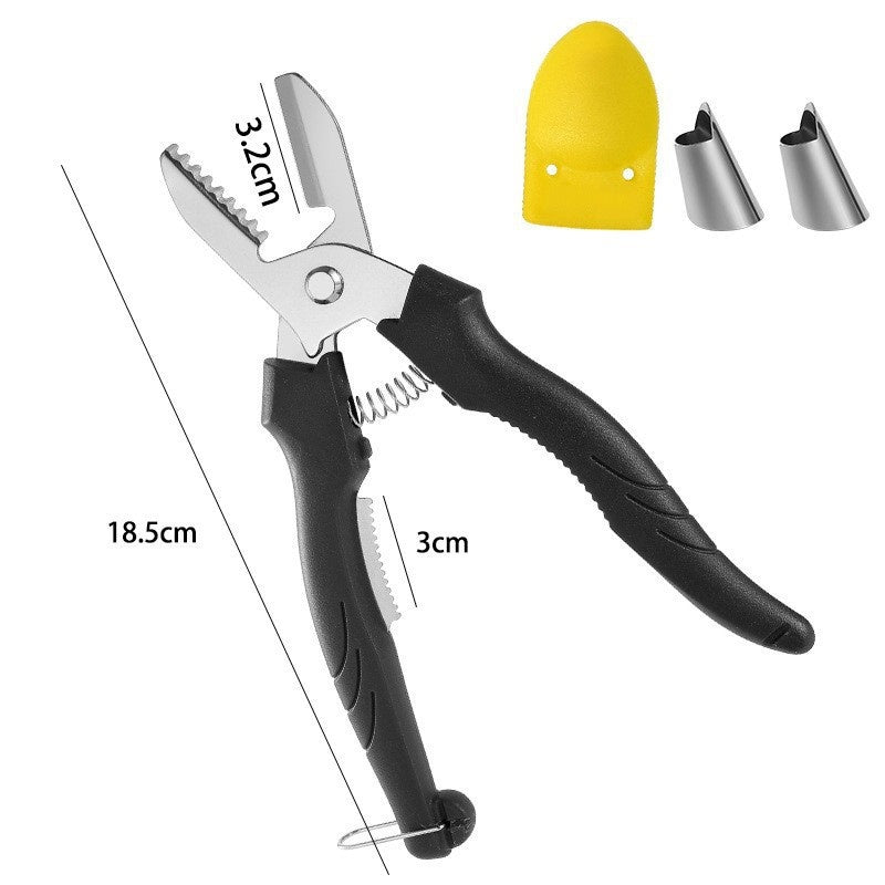 🌰 50% korting! Kastanjeschaar met vingerbeschermers & pellepel – dubbelzijdig, veilig & moeiteloos pellen. Van harde schil naar bereidingsklaar in seconden! ✨🔪