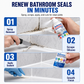 🛁 50% korting! Badkamerkit set – restenverwijderaar + afdichtingspasta. Verwijder oude kit & vernieuw voegen in enkele stappen – nette afwerking! ✨🔧