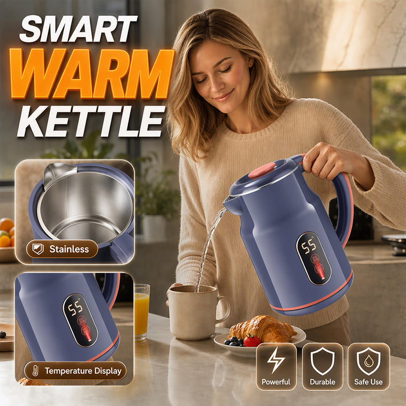 ⚡ 50% korting! Elektrische waterkoker met temperatuurdisplay – 3 liter, 1500W, warmhoudfunctie & dubbelwandig. RVS binnenkant – ideaal voor thee & koffie! ✨🫖