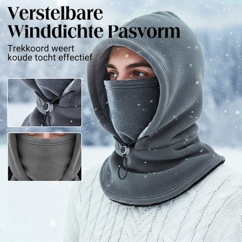 🧣 50% korting! Thermische balaclava – 3-in-1: capuchon, gezichtsmasker & nekwarming. Windbestendig, ademend & verstelbaar trekkoord! ✨❄️