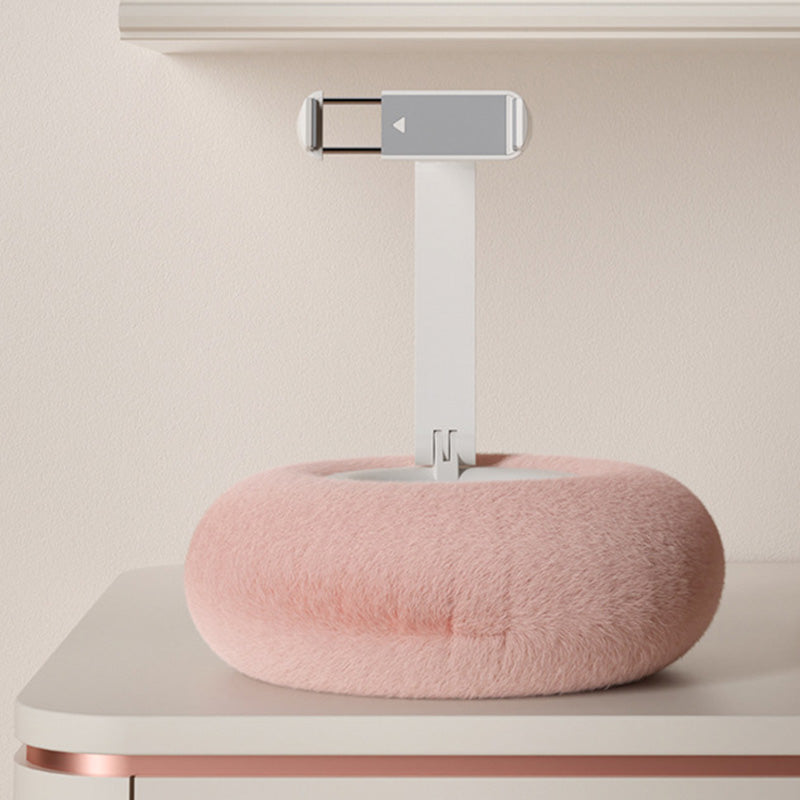 🧸 50% korting! Pluche telefoonhouder – zachte afneembare kussenbasis, 360° verstelbaar & stretchbare klem. Perfect voor bed & bank! ✨📱