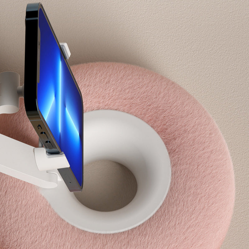 🧸 50% korting! Pluche telefoonhouder – zachte afneembare kussenbasis, 360° verstelbaar & stretchbare klem. Perfect voor bed & bank! ✨📱