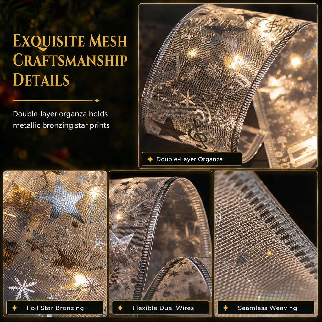 🎄 50% korting! Buigbare kerstverlichting – gouden gaas, warme LED-gloed & vormbaar tot strikken. Perfect voor kerstboom & tafel! ✨🎀