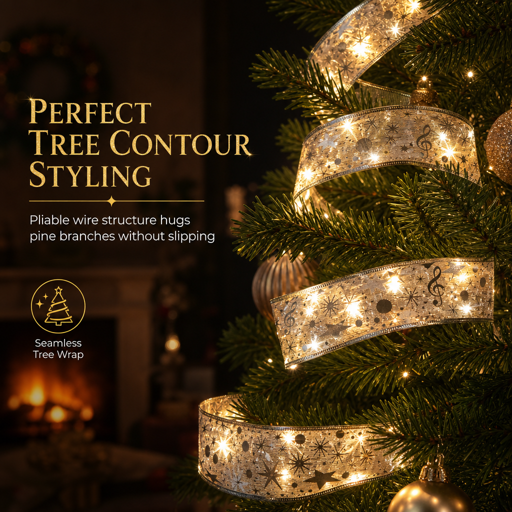 🎄 50% korting! Buigbare kerstverlichting – gouden gaas, warme LED-gloed & vormbaar tot strikken. Perfect voor kerstboom & tafel! ✨🎀
