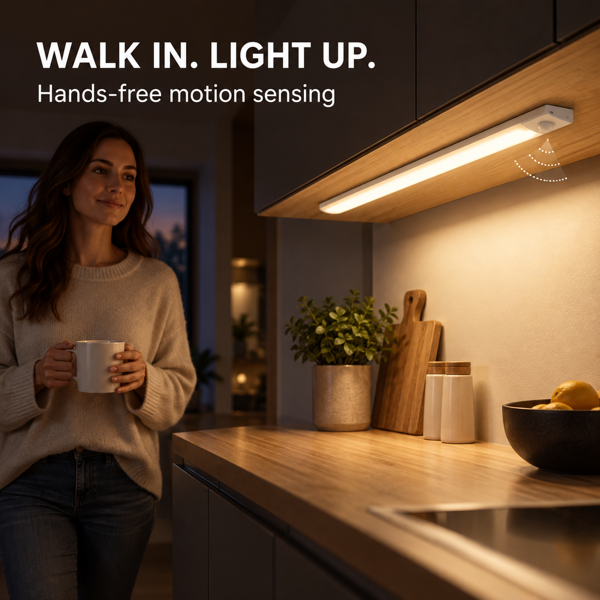 💡 50% korting! Bewegingssensor LED-lamp – automatisch aan, 3 kleurtemperaturen & oplaadbaar. Ultradun design, magnetisch & zonder boren te monteren! ✨🔋
