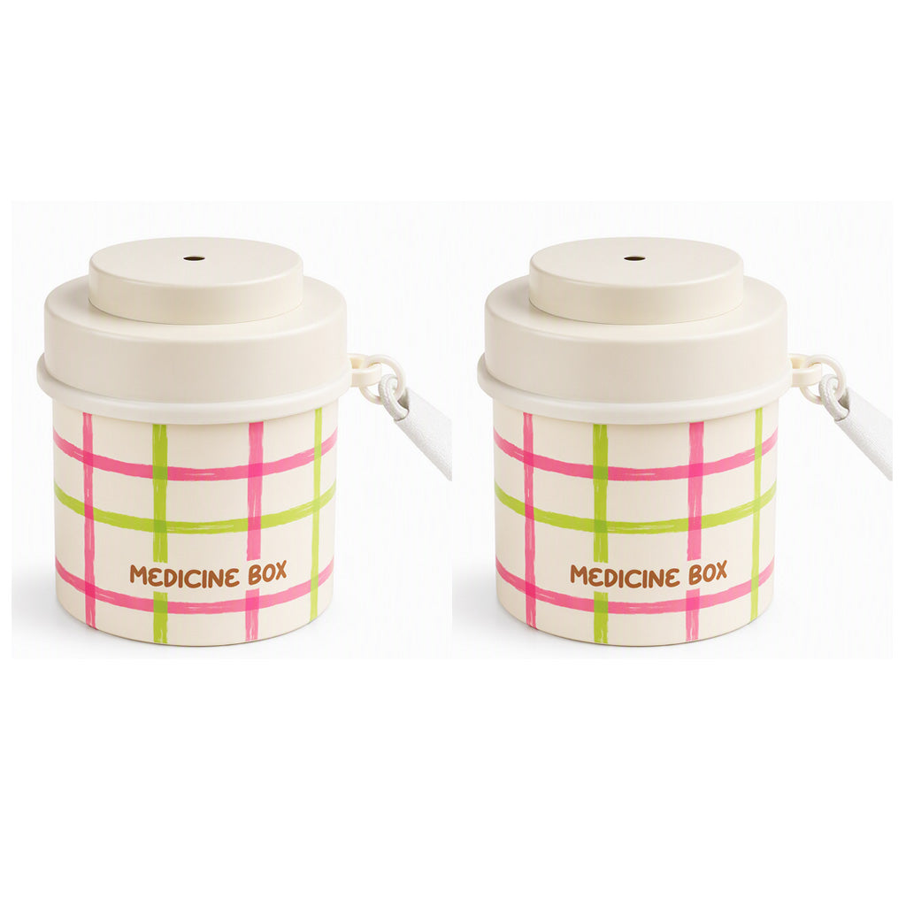 💊 50% korting! 360° roterende pillenorganizer – 4 vakken, draaiend deksel & afneembaar wasbaar. Compact & perfect voor onderweg! ✨🧳