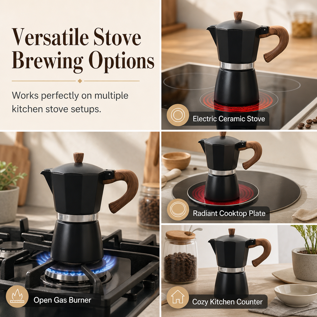 ☕ 50% korting! Klassieke Italiaanse mokapot – dikke gouden crema, gelijkmatige verhitting & massief gegoten aluminium. Voor diverse kookplaten! ✨🇮🇹