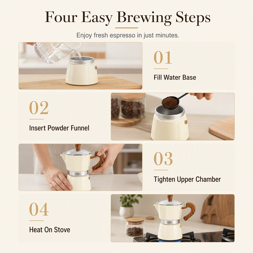 ☕ 50% korting! Klassieke Italiaanse mokapot – dikke gouden crema, gelijkmatige verhitting & massief gegoten aluminium. Voor diverse kookplaten! ✨🇮🇹