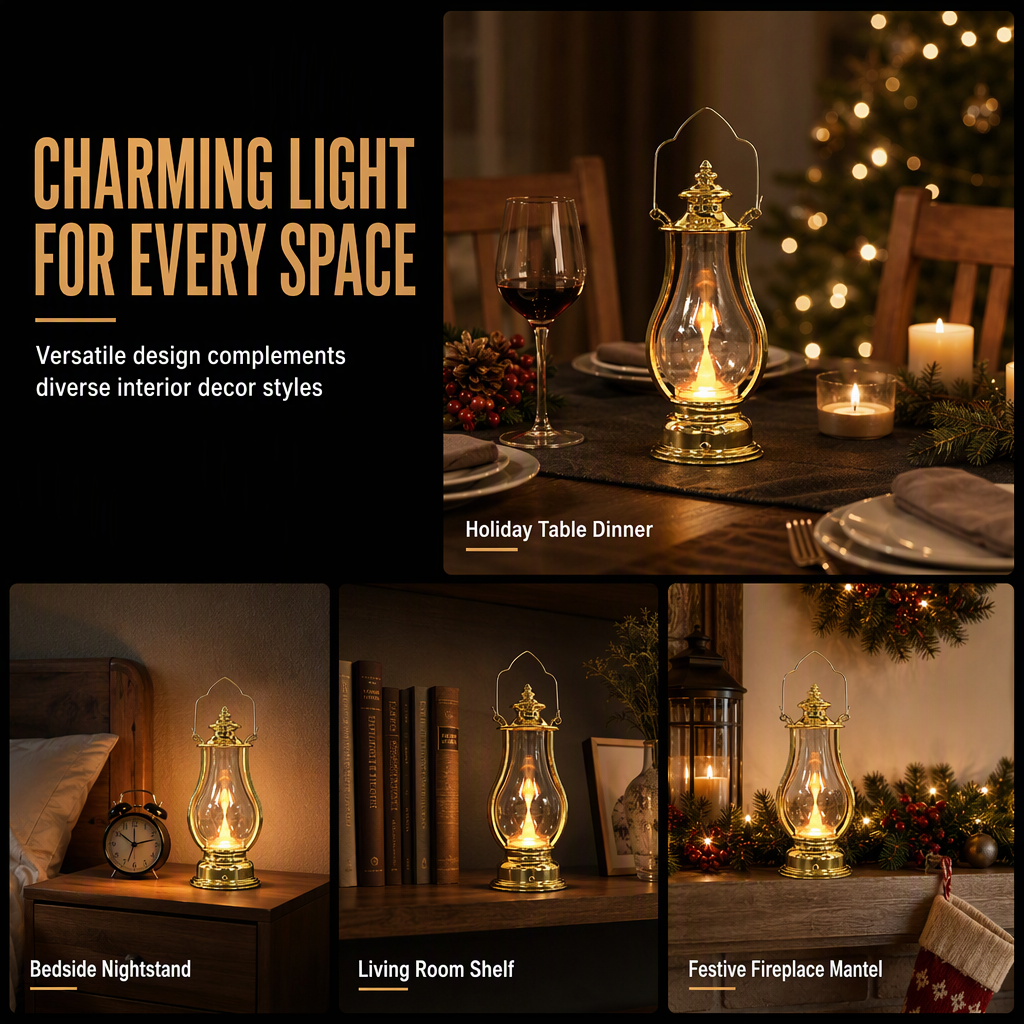 🏮 50% korting! Vintage LED petroleumlantaarn – realistisch flakkerend kaarslicht, veilig zonder vuur & rook. Perfect voor sfeer binnen & buiten! ✨🔥
