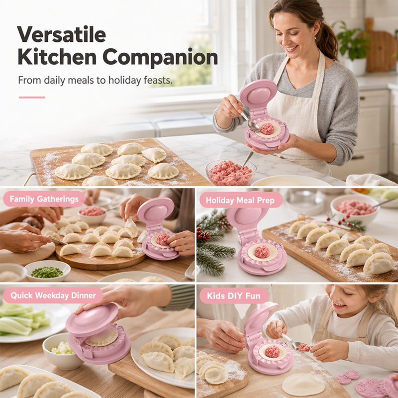🥟 50% korting! 2-in-1 dumpling maker – druk deeg plat & vorm dumplings met één handig hulpmiddel. Handmatig, PP materiaal & compact! ✨💪