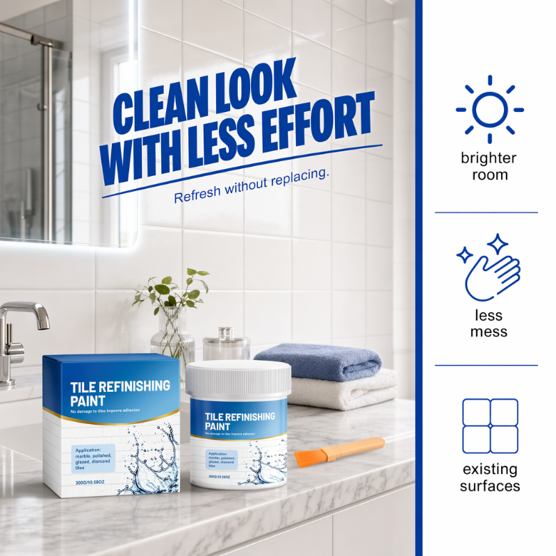 🎨 50% korting! Witte tegelrenovatieverf – dekt vlekken & verkleuring, kwast inbegrepen. Fris tegels op zonder te vervangen – 300 g! ✨🏠