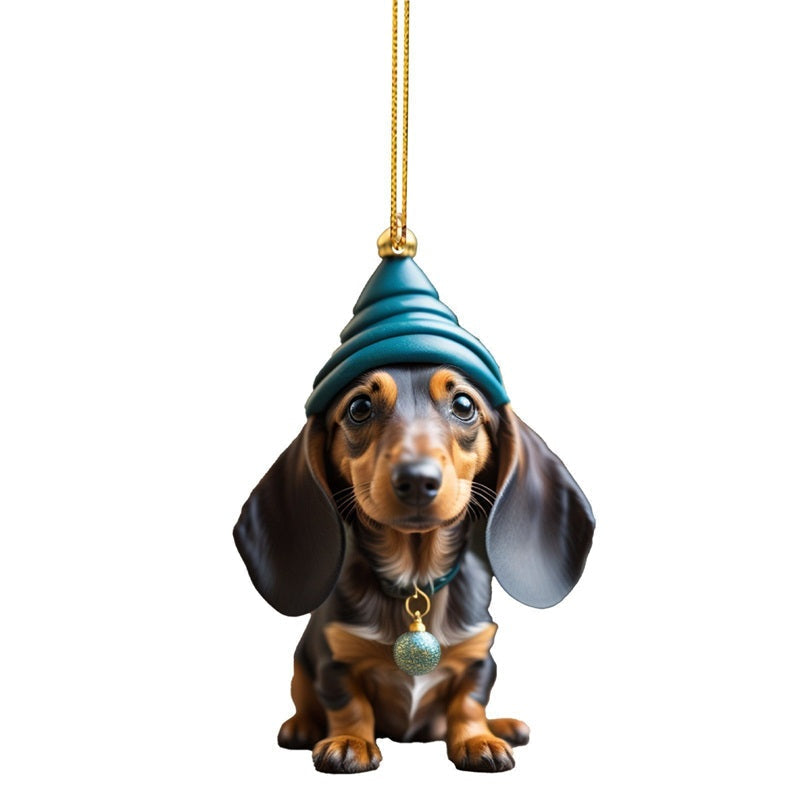 🎄 50% korting! Kerst hondenornamenten – 7-delige set, acryl met dubbelzijdige print, lichtgewicht & duurzaam. Perfect voor kerstboom, rugzak & auto! ✨🐕