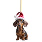 🎄 50% korting! Kerst hondenornamenten – 7-delige set, acryl met dubbelzijdige print, lichtgewicht & duurzaam. Perfect voor kerstboom, rugzak & auto! ✨🐕