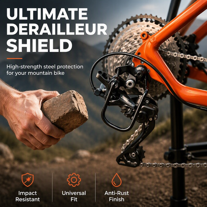 ⏳ Tijdelijke aanbieding⏳ Stalen beschermbeugel voor fietsderailleur