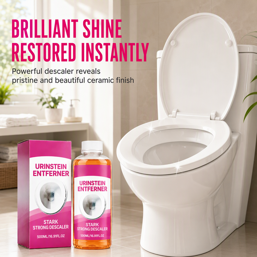 🚽 50% korting! Toiletreiniger tegen kalkaanslag – vloeibare formule, gericht aanbrengen & verwijdert kalk- en urinesteen. 100 ml of 500 ml! ✨💧