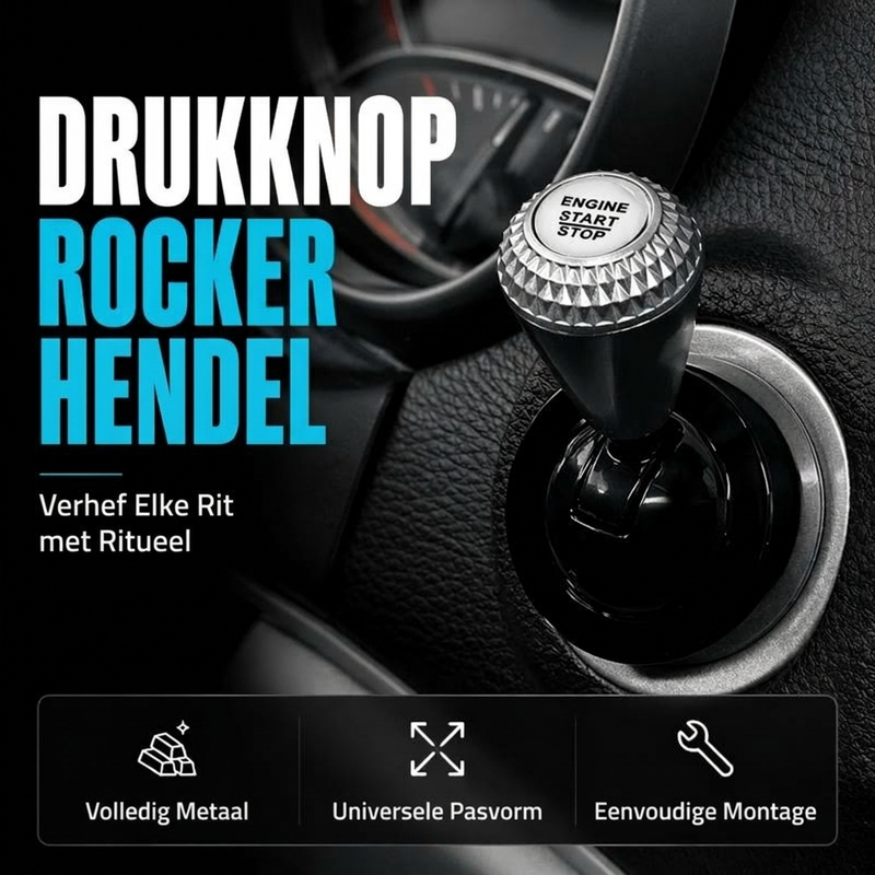 🚗 50% korting! Universele startknop cover – volledig metaal, mechanisch startritueel & krasvrij. Past op elk interieur – 4 kleuren, eenvoudige installatie! ✨🔘