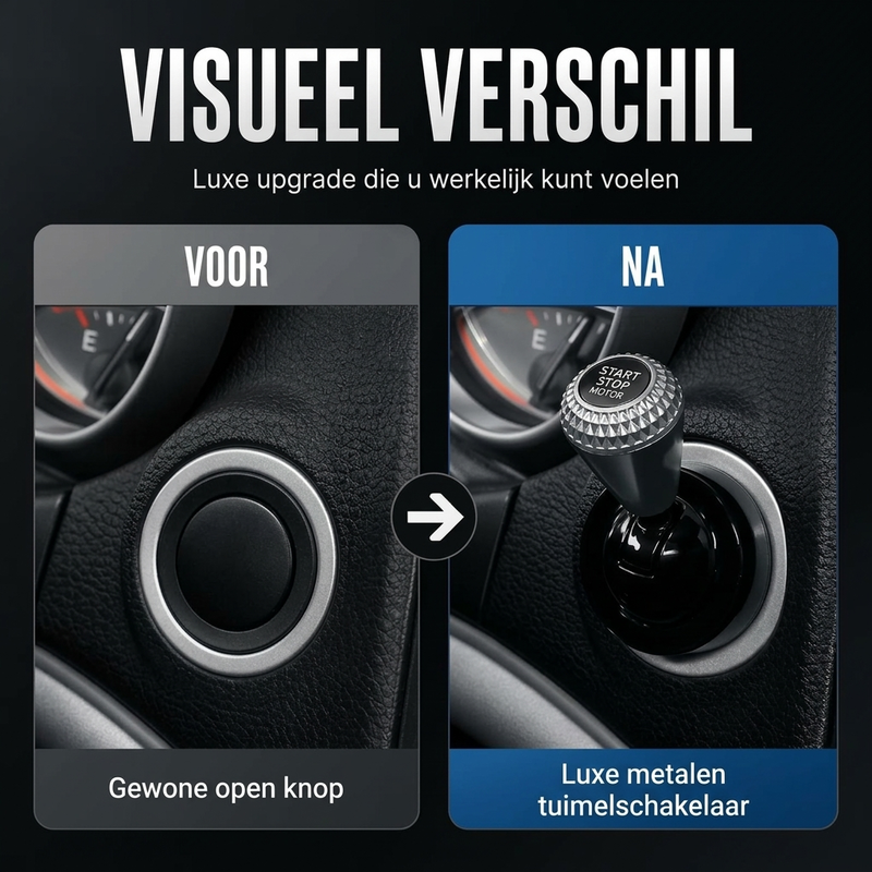 🚗 50% korting! Universele startknop cover – volledig metaal, mechanisch startritueel & krasvrij. Past op elk interieur – 4 kleuren, eenvoudige installatie! ✨🔘