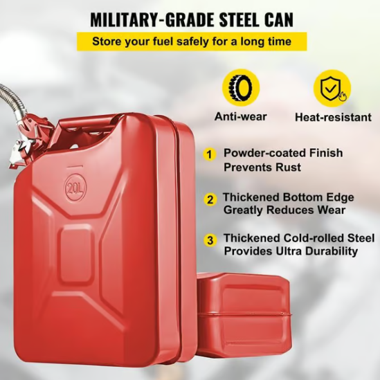 ⛽ Stainless Steel Jerrycan Pouring Spout