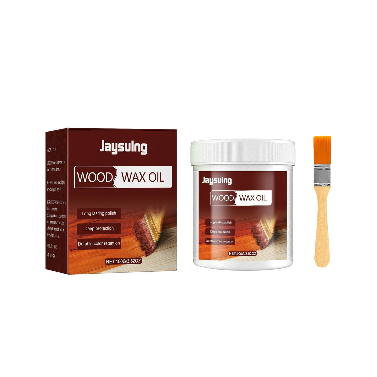 🪵 50% korting! Houtonderhoudspasta – bijenwas, lijnzaadolie & carnaubawas. Reinigt, verzorgt & herstelt glans. Inclusief borstel – 100 g! ✨🪑