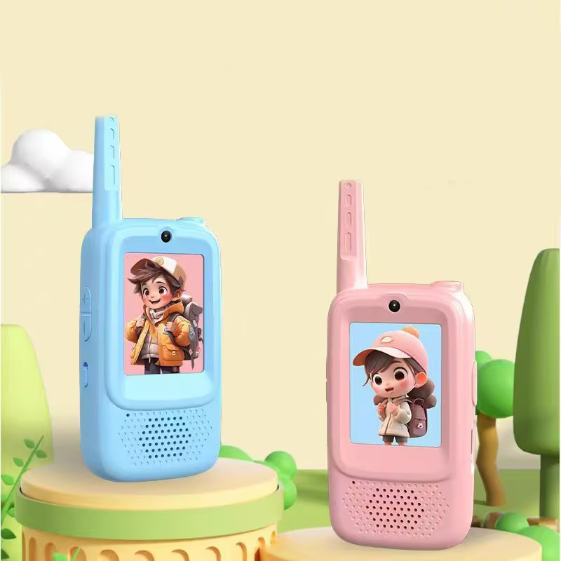 📱 50% korting! Oplaadbare walkietalkies voor kinderen – videobellen, 150-500 m bereik, 4 stemeffecten & automatische koppeling. 2 stuks, Type-C! ✨🎮