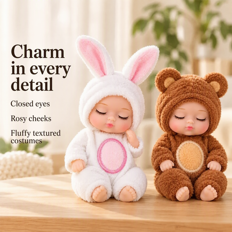 🧸 50% korting! Mini reborn baby doll – realistisch slapend gezichtje, cadeauklare verpakking & compact formaat. 6 dierenstijlen – perfect voor verzamelaars & cadeau! ✨🎁