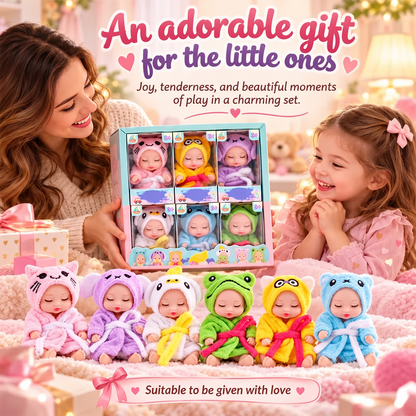 🧸 50% korting! Mini reborn baby doll – realistisch slapend gezichtje, cadeauklare verpakking & compact formaat. 6 dierenstijlen – perfect voor verzamelaars & cadeau! ✨🎁