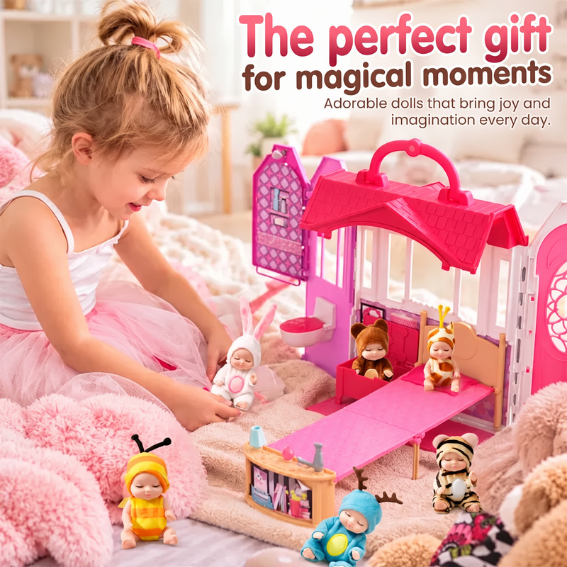 🧸 50% korting! Mini reborn baby doll – realistisch slapend gezichtje, cadeauklare verpakking & compact formaat. 6 dierenstijlen – perfect voor verzamelaars & cadeau! ✨🎁