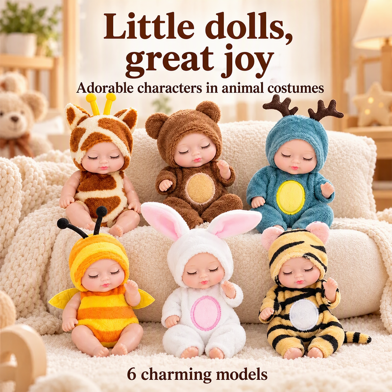 🧸 50% korting! Mini reborn baby doll – realistisch slapend gezichtje, cadeauklare verpakking & compact formaat. 6 dierenstijlen – perfect voor verzamelaars & cadeau! ✨🎁
