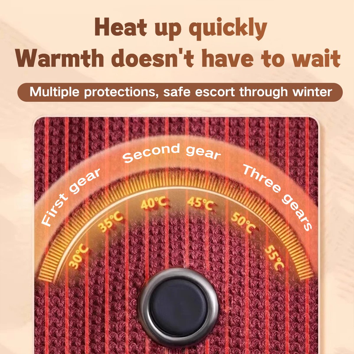 ☁️ 50% korting! Draagbare elektrische verwarmde deken – 15 seconden warm, 3 temperaturen, USB-aansluiting & wasbaar. Multifunctioneel als sjaal, knie- of voetwarmer! ✨🔥