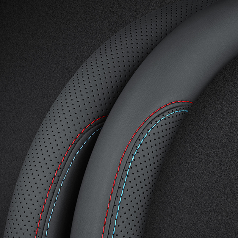 🚗 50% korting! Ultra-dunne stuurwielhoes – 2 mm PU-leer, ademend geperforeerd & antislip binnenvoering. Comfort & controle het hele jaar door – 38 cm! ✨
