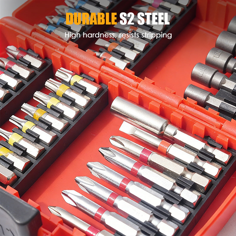 🪛 50% korting! Complete schroevendraaierbitset – 83 onderdelen, S2-staal & kleurcodering. Inclusief opbergkoffer – voor elke montage & reparatie! ✨🔧