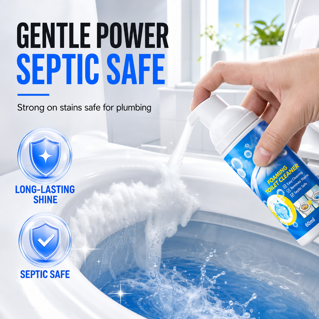🚽50% korting ! Toiletpot reinigingsmousse – hechtend schuim, gerichte sproeikop & bereikt onder de rand. Voor keramische oppervlakken – 60 ml! ✨🧼