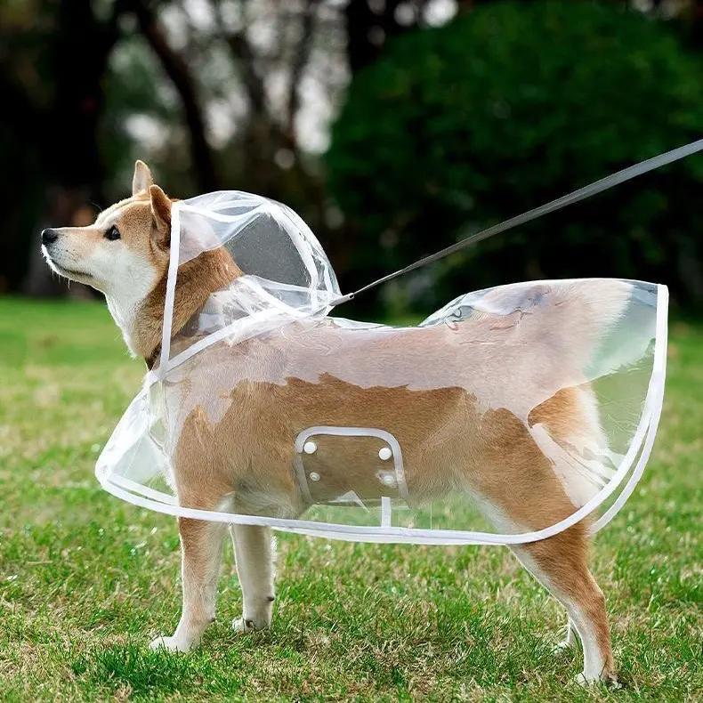 🐕 50% korting! Transparante waterdichte regenjas voor honden – kristalhelder zicht, PU-bescherming tegen storm & verstelbare buikband. Voor grote rassen! ✨🌧️