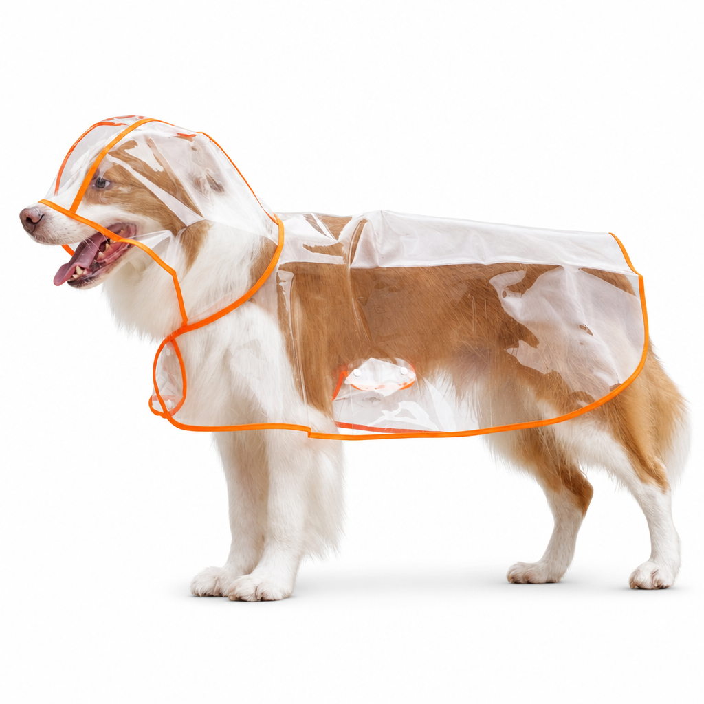 🐕 50% korting! Transparante waterdichte regenjas voor honden – kristalhelder zicht, PU-bescherming tegen storm & verstelbare buikband. Voor grote rassen! ✨🌧️