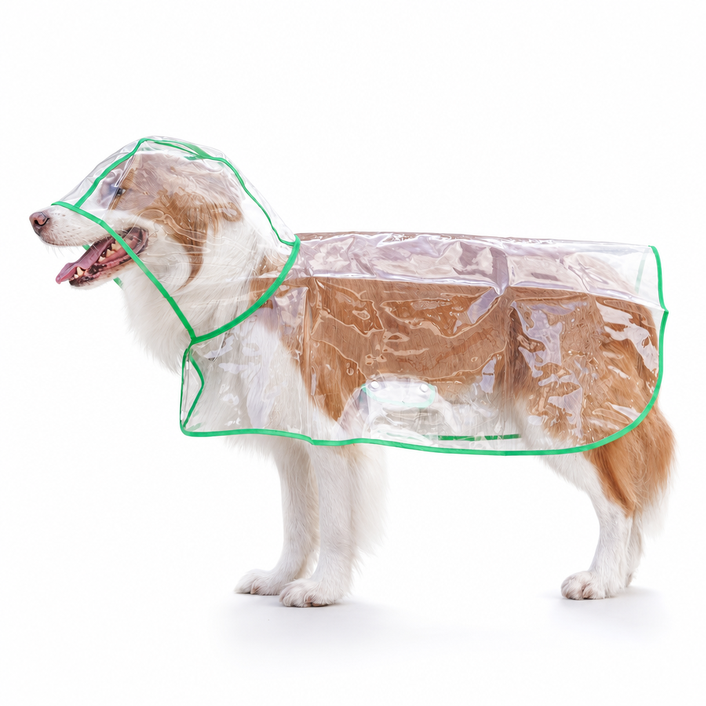 🐕 50% korting! Transparante waterdichte regenjas voor honden – kristalhelder zicht, PU-bescherming tegen storm & verstelbare buikband. Voor grote rassen! ✨🌧️