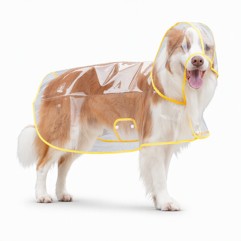 🐕 50% korting! Transparante waterdichte regenjas voor honden – kristalhelder zicht, PU-bescherming tegen storm & verstelbare buikband. Voor grote rassen! ✨🌧️