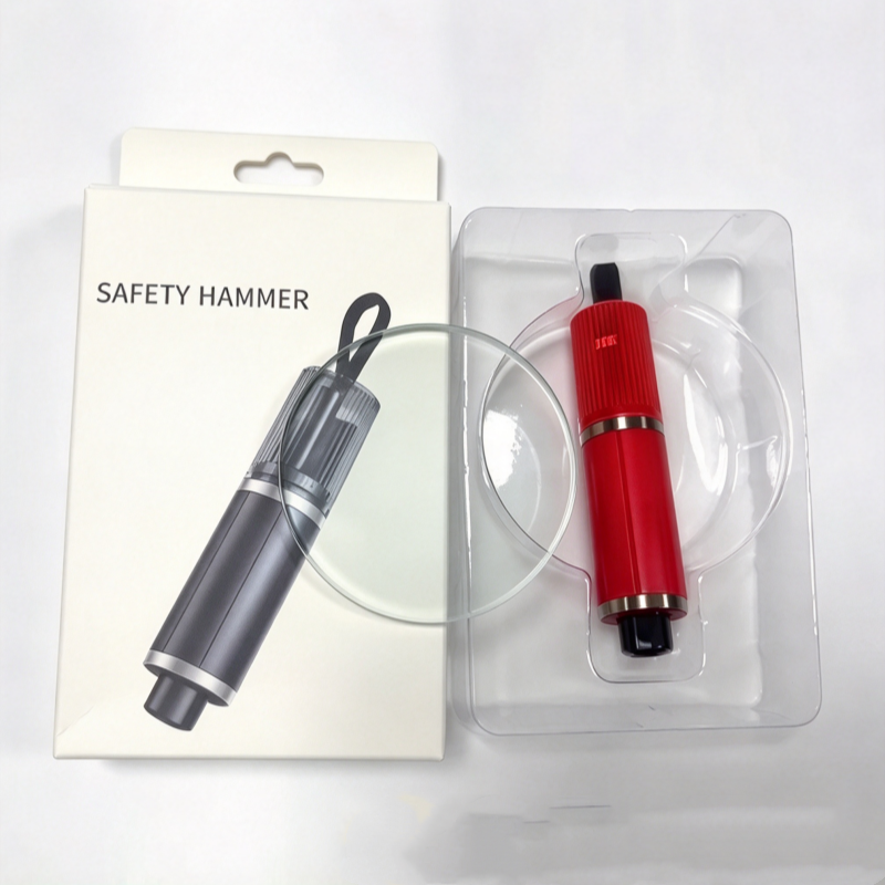🚗 50% korting! Mini auto veiligheidshamer – wolfraam punt verbrijzelt glas in 1 seconde, snijdt veiligheidsgordels & plakt overal. Universeel voor elke auto! ✨🔨