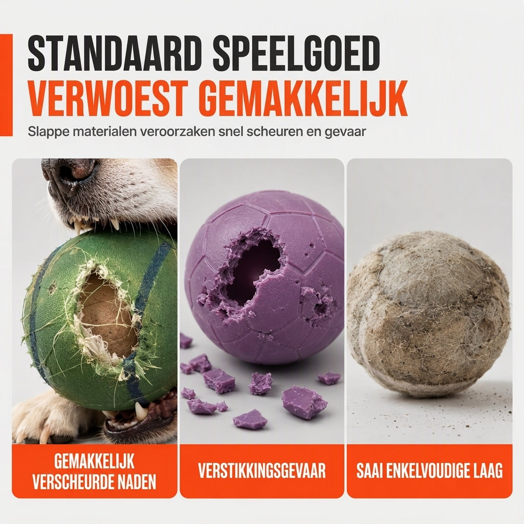 🐕 50% korting! Interactief hondenvoetbal – sterk TPR-rubber, bijtvast & dubbellaags ontwerp met bewegende kern. Perfect voor buiten, apporteren & trekken! ✨⚽