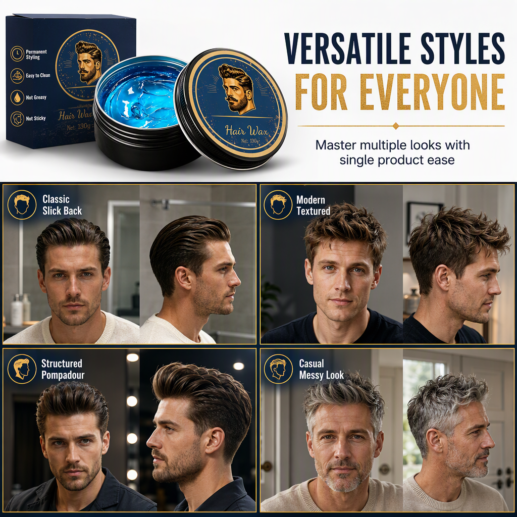 💈 50% korting! Cologne geurende haarpommade – sterke matte fixatie, gedefinieerde textuur & waterbasis. Wasbaar zonder vette resten – 130 g! ✨💪