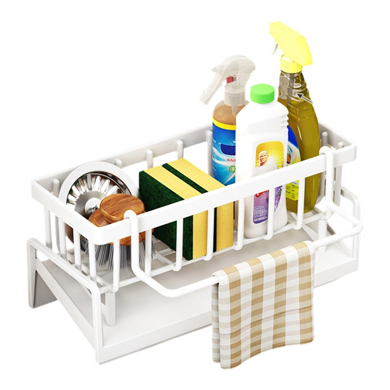 🧽 50% korting! Multifunctioneel gootsteen afdruiprek – koolstofstaal, geventileerd drainageontwerp & ruimte voor flessen. Houd je aanrecht netjes & georganiseerd! ✨🔧