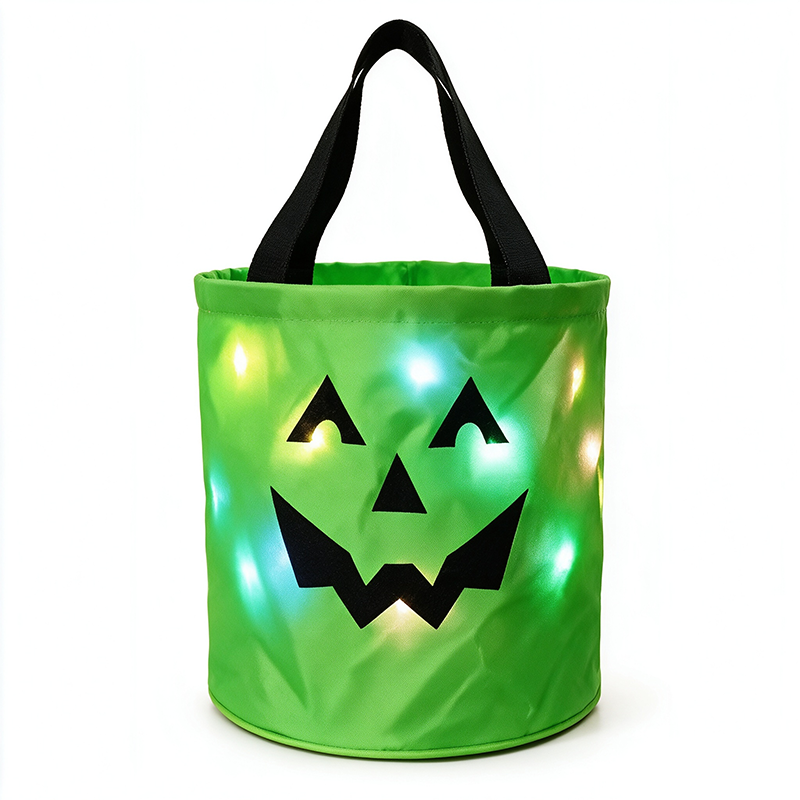 🎃 50% korting! Halloween LED snoepemmer – ingebouwde LED-verlichting, grote opbergruimte & stevige niet-geweven stof. Perfect voor trick-or-treat! ✨🍬