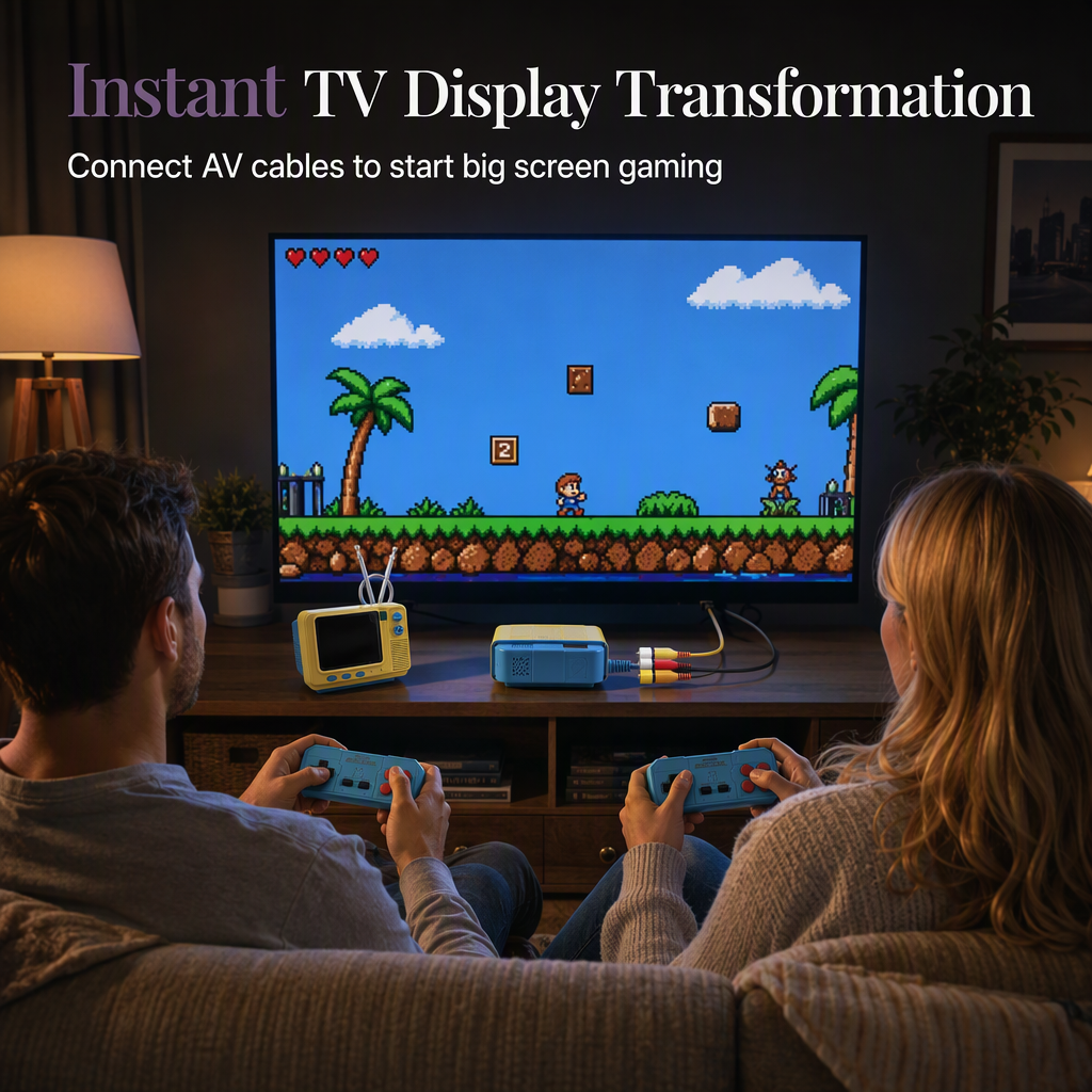 🎮 50% korting! Retro TV-spelconsole – draadloze bediening, TV-weergave & 80 nostalgische games. Compact design, perfect voor bureau & woonkamer! ✨📺