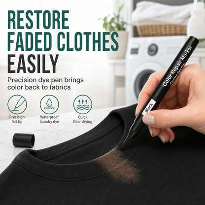 👕 50% korting! Kleurherstelstift voor kleding – vervaagde plekken herstellen, wasbestendig & precisiepunt. 10 kleuren – voor broeken, shirts & sneakers! ✨🖊️