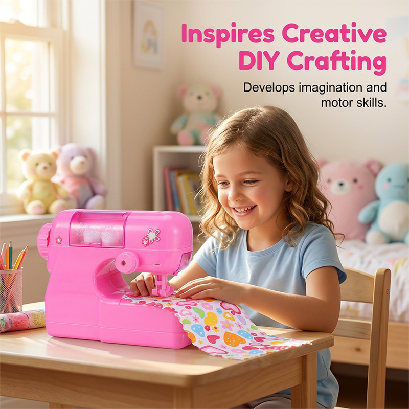 🧵 50% korting! Mini elektrische naaimachine speelgoed – veilige naaldbeschermer, éénknops bediening & ingebouwde liniaal. Stimuleert creativiteit – voor kinderen vanaf 3 jaar! ✨👧