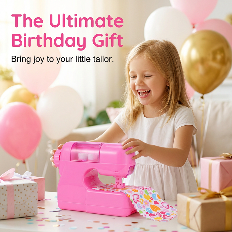 🧵 50% korting! Mini elektrische naaimachine speelgoed – veilige naaldbeschermer, éénknops bediening & ingebouwde liniaal. Stimuleert creativiteit – voor kinderen vanaf 3 jaar! ✨👧
