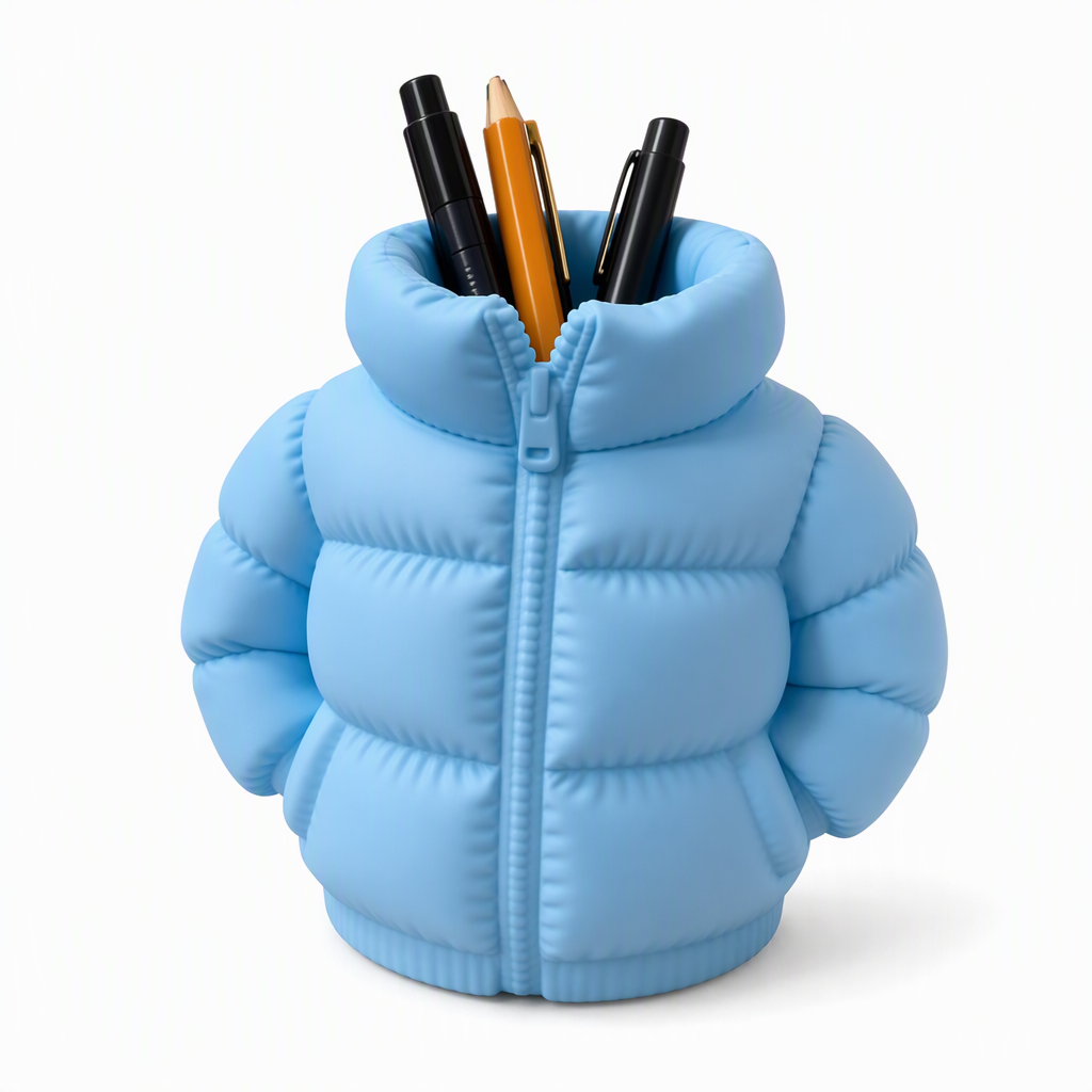 🧥 50% korting! 3D-geprinte mini-jas pennenhouder – origineel ontwerp, compact & stabiel. Houd je bureau georganiseerd met een speelse touch – ideaal cadeau! ✨🖊️