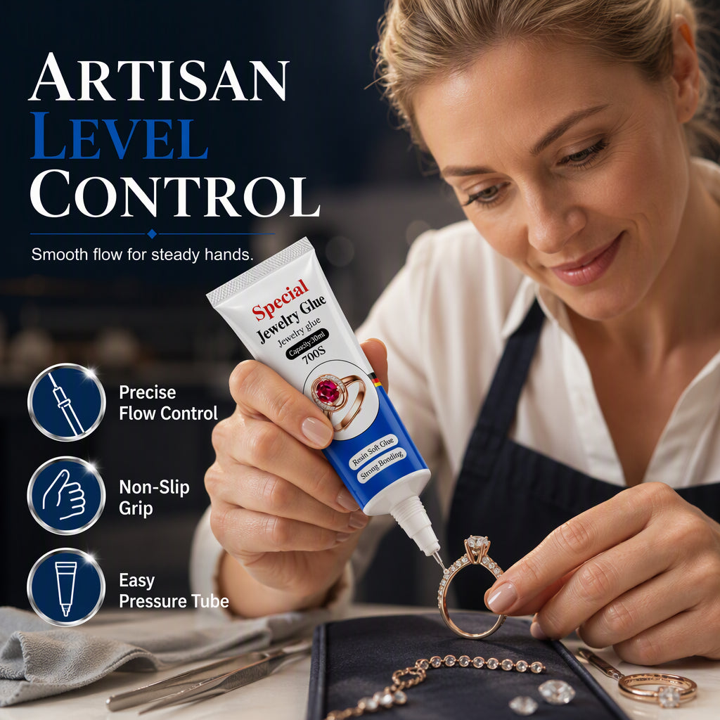💍 50% korting! Sieradenlijm met ultrafijne doseerpunt – droogt transparant op, sterke waterdichte hechting & onzichtbare reparatie. 30 ml – voor delicate sieraden! ✨🔧